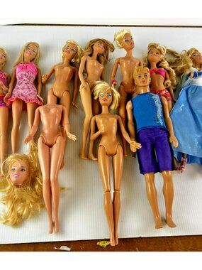 LOT OF 10 Assorted Barbie Dolls AS IS
